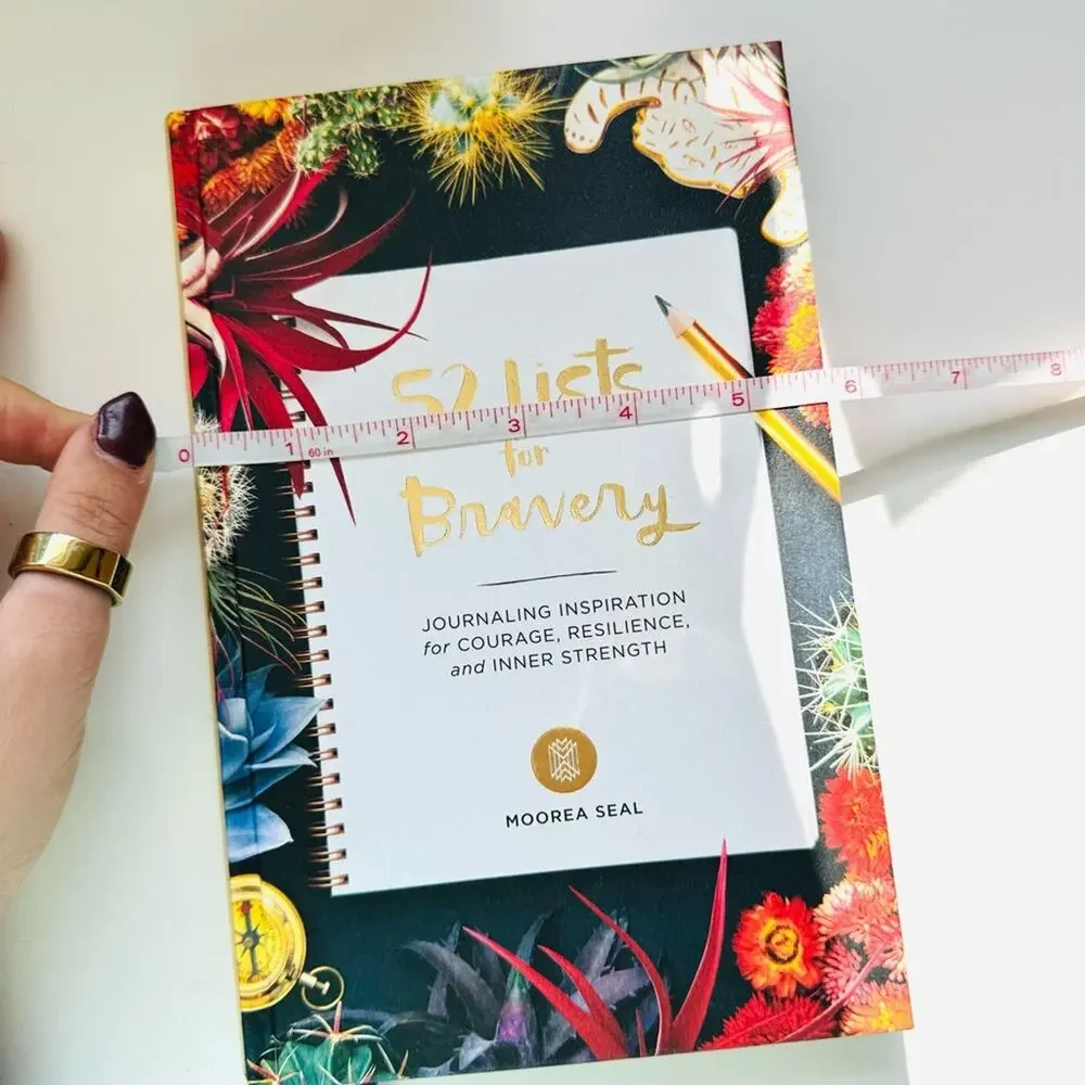 ANTHROPOLOGIE Lists For Bravery Guided Journal Notebook Meditations Moorea Seal